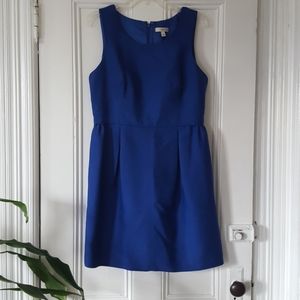 J. Crew Blue Wool Silk Dress